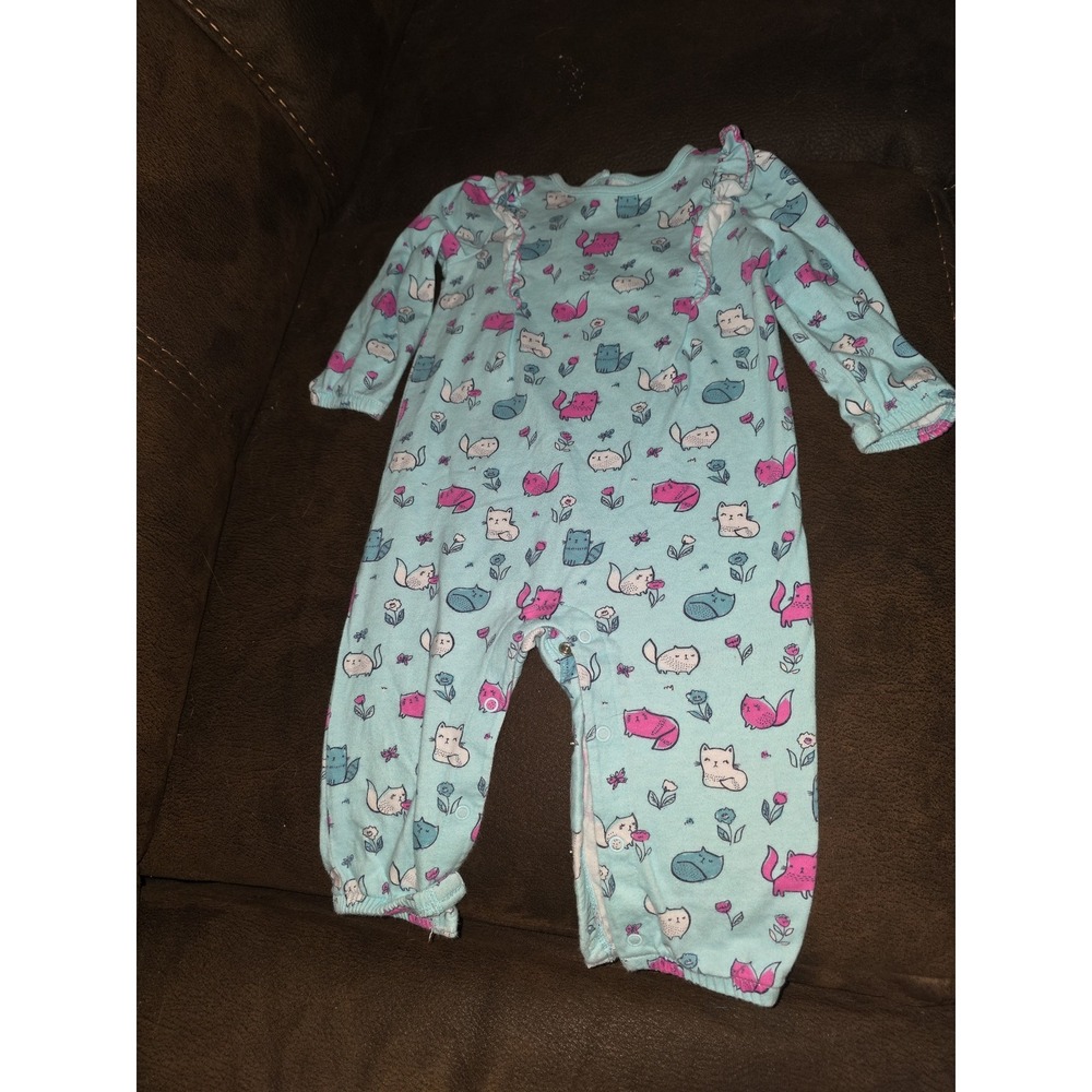Gymboree‎ layette line purrfect prep cat sleeper size 6 12 months